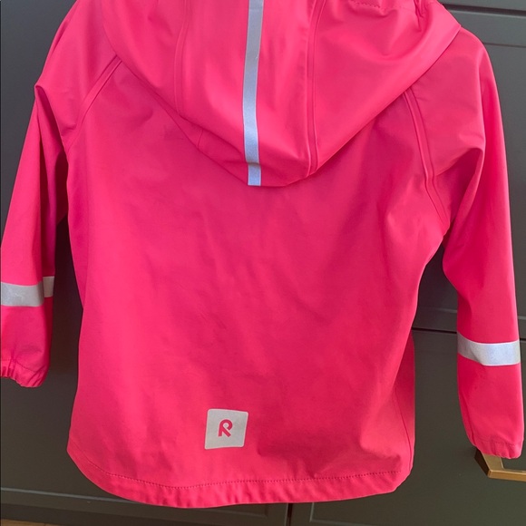 Reima Waterproof Rubberized Rain Jacket Watermelon Pink - Picture 3 of 6